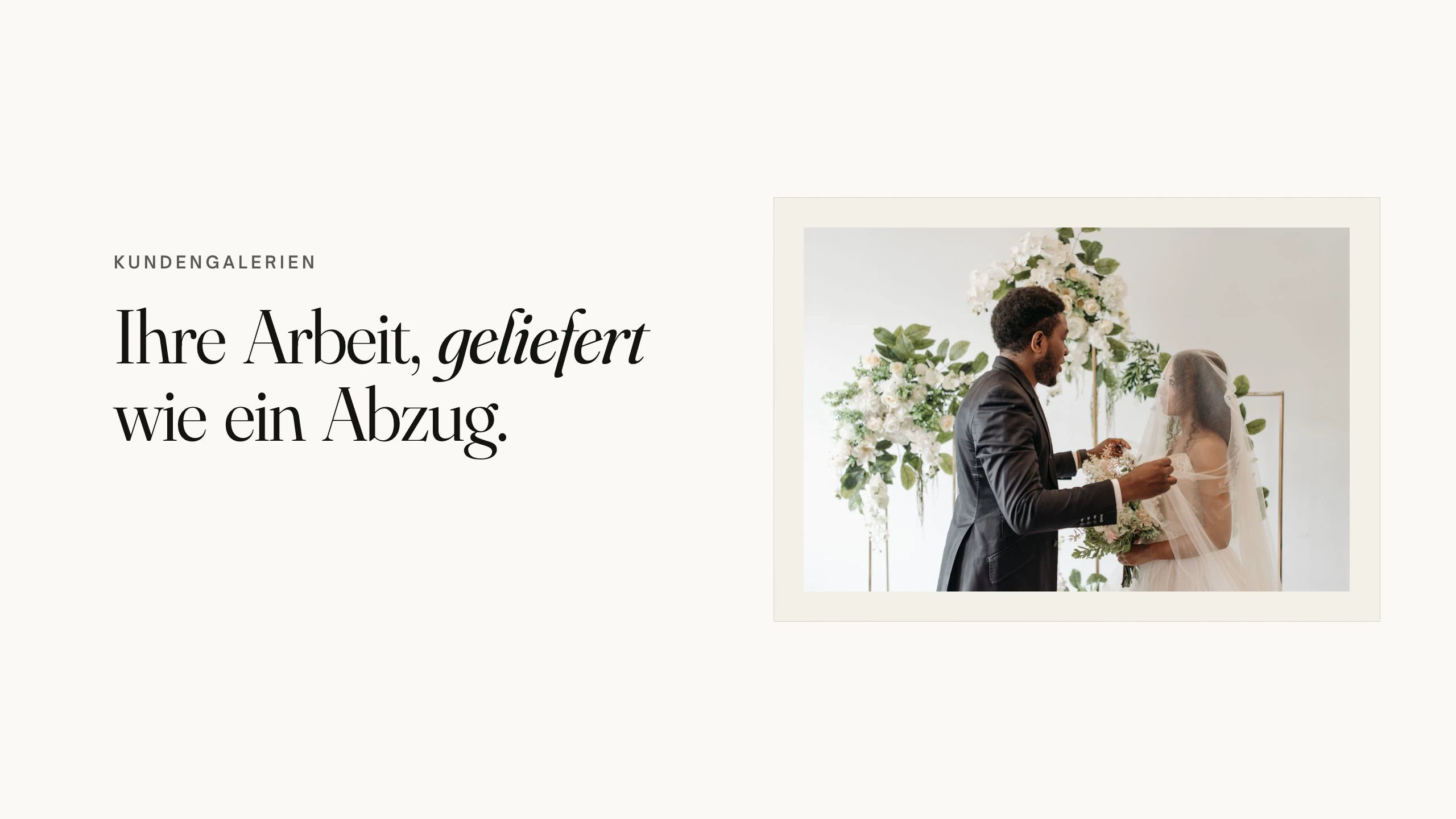 Ein vierzigsekündiger Film über Galerly: eine Galerie mit einem Link geteilt, Favoriten der Kunden, ein unterschriebener Vertrag, bezahlte Rechnungen, unbegrenzte Galerien und KI-Bildauswahl.